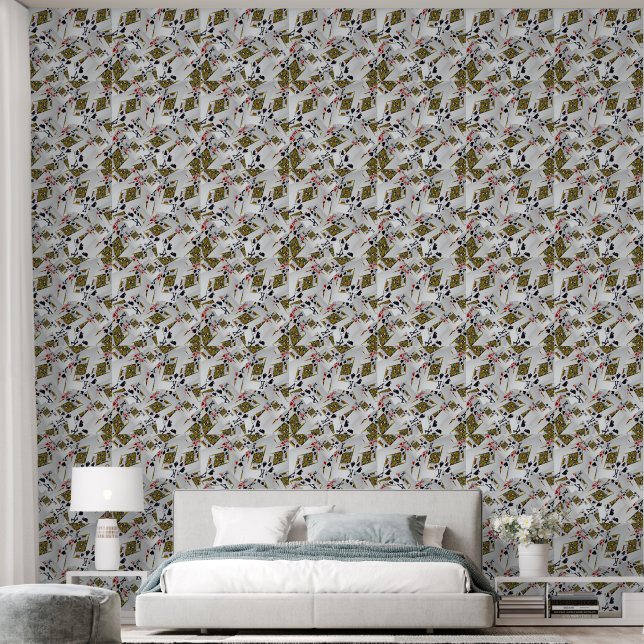 "Royal Layer: A Stack of Kings Poker Cards" Wallpaper (Bedroom)
