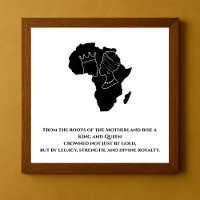 Royal Legacy: African King & Queen Silhouette Art