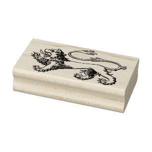 royal lion art stamp