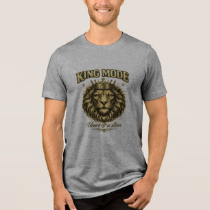 Royal Lion Graphic T-Shirt for Men 💛 Tri-Blend Shirt