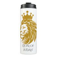 Royal Lion of Judah Thermal Travel Mug - King of K