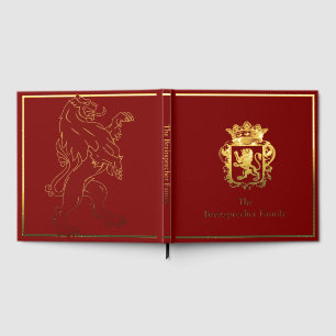 Royal Lion Scrapbook Photo Album Foil Guest Book