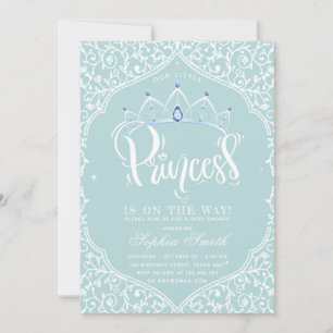 Royal Little Princess Baby Shower Ornamental Invitation