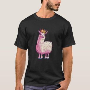 Royal Llama Statement with a Comedic Edge T-Shirt
