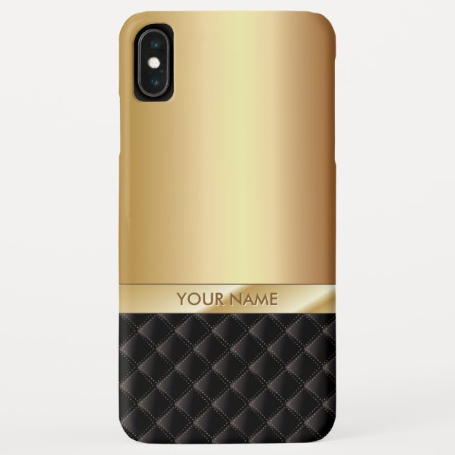 Royal Luxury Gold Custom Name Case-Mate iPhone Case (Back)