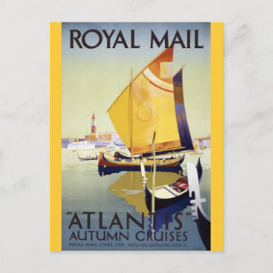 Royal Mail "Atlantis" Autumn Cruises Postcard