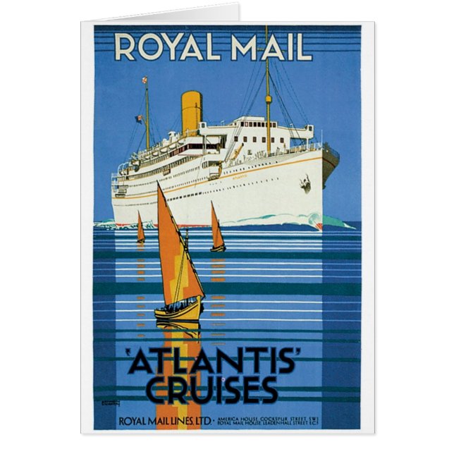 Royal Mail "Atlantis Cruises" (Front)