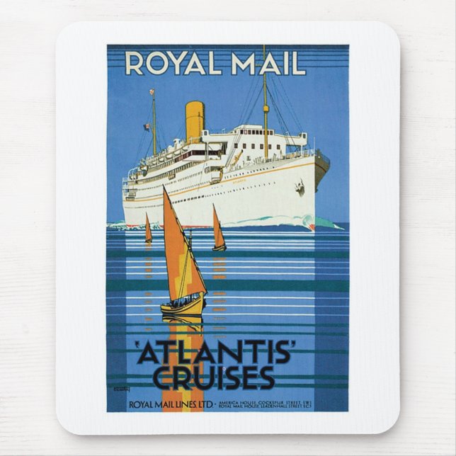 Royal Mail "Atlantis Cruises" Mouse Pad (Front)