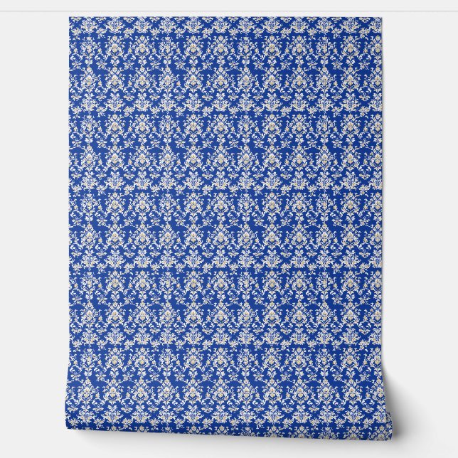 Royal Majesty Mini – Cobalt Blue, Gold, White Wallpaper (Unrolling)