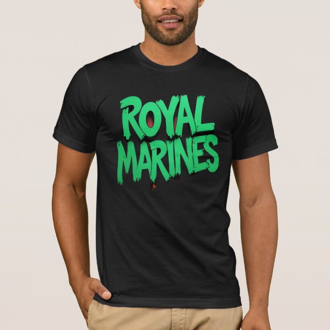 Royal Marines Graffiti T-Shirt Military Pride (Front)