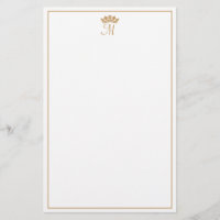 Royal Monogram Customisable Personal Stationery