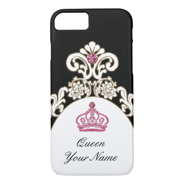 Royal Monogram Monarchy Crown Case-Mate iPhone Case (Back)