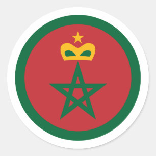 Royal Moroccan Air Force, Morocco Classic Round Sticker