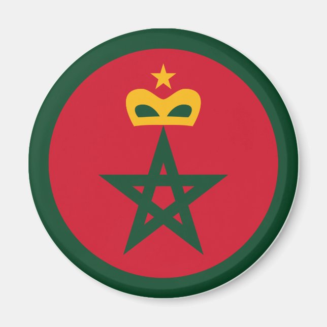 Royal Moroccan Air Force Roundel Magnet (Front)