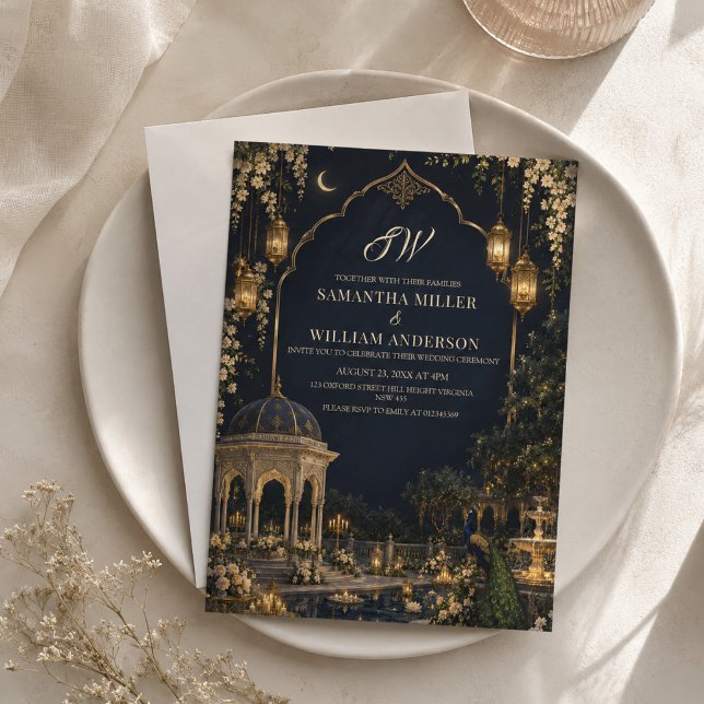 Royal Mughal Wedding Invitation (Creator Uploaded)