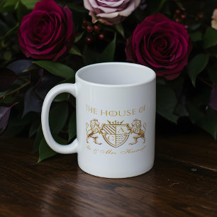 Royal Muse Mediaeval Fantasy Lion Emblem Wedding Coffee Mug
