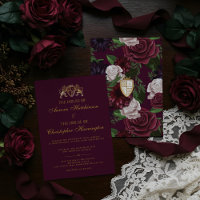 Royal Muse Mediaeval Fantasy Plum Floral Wedding
