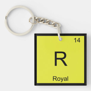 Royal Name Chemistry Element Periodic Table Key Ring