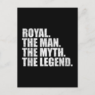 Royal name, Royal The Man The Myth The Legend Postcard