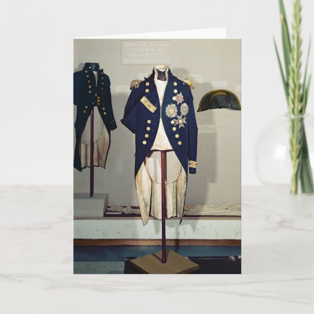 Royal Naval uniform worn Card (Front)