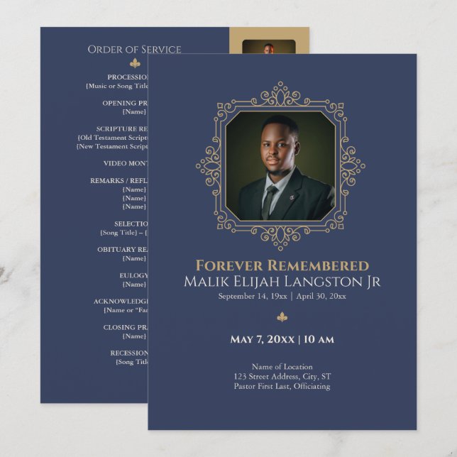 Royal Navy & Gold King Photo Memorial Program (Front/Back)
