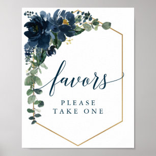Royal Navy Wedding Sign Favours