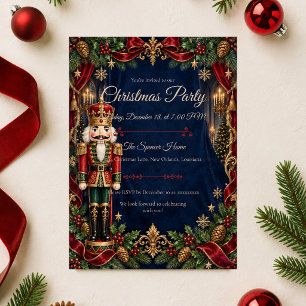 Royal Nutcracker Christmas Party Invitation