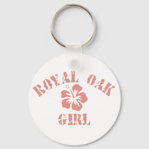 Royal Oak Pink Girl Key Ring