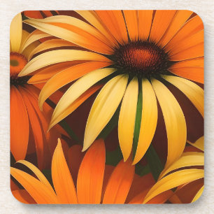 Royal Orange Coneflowers Coaster