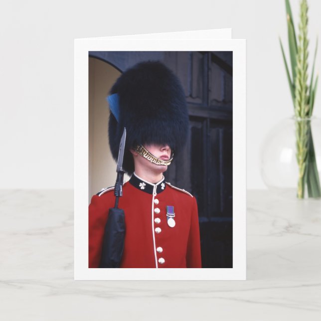 Royal palace Guard Folded Blank Greeting Card (Front)