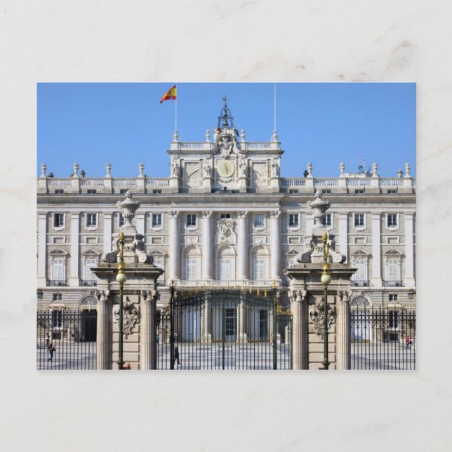 Royal Palace in Madrid Postcard (Front)