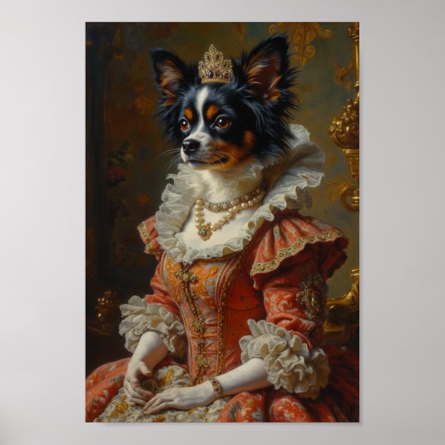 Royal Papillon Portrait Poster (Front)