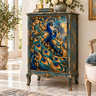 Royal Peacock Garden Pair Tissue Paper