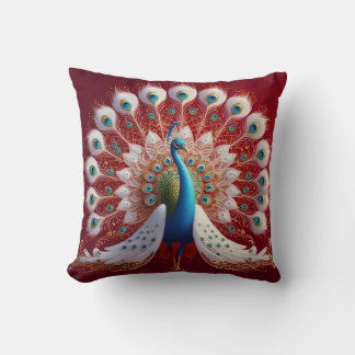 Royal Peacock Mandala Cushion