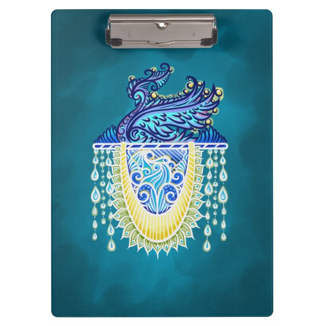 Royal Peacock Radiance Clipboard (Front)