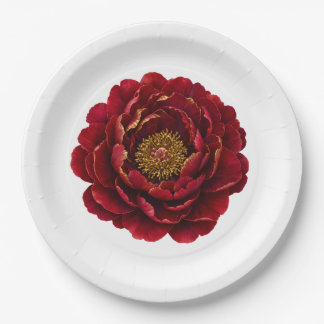 Royal Persian Gold Filigree | Luxury Botanical  Paper Plate