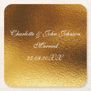Royal Personalised Shiny Gold Save The Coasters