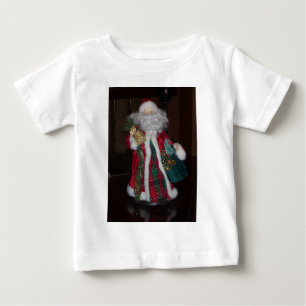 Royal Plaid Santa Merry Christmas Baby T-Shirt