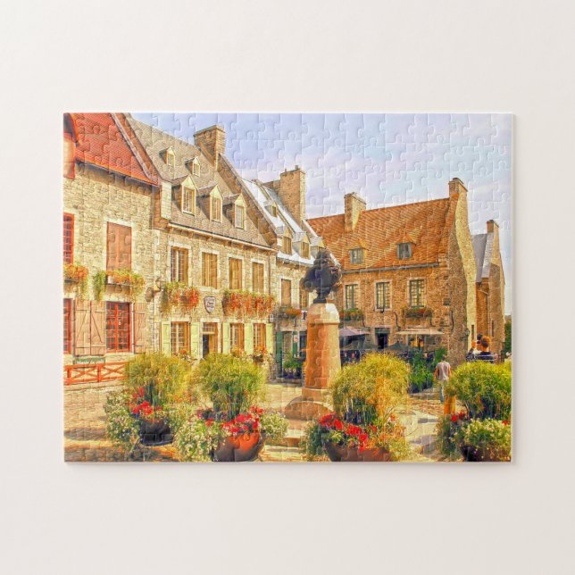 Royal Plaza Old Town Quebec. Jigsaw Puzzle (Horizontal)