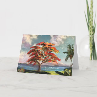 "Royal Poinciana" Blank Note Card