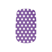 Royal Polka Dots Nail Art Olympian Effort Design