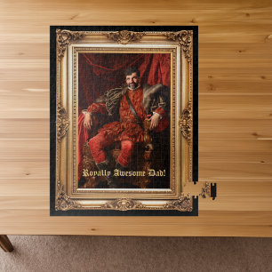 Royal Portrait Custom Personalised Photo Ornate Jigsaw Puzzle
