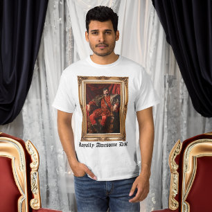 Royal Portrait Custom Personalised Photo Ornate T-Shirt