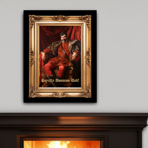 Royal Portrait Custom Personalized Photo Ornate Poster