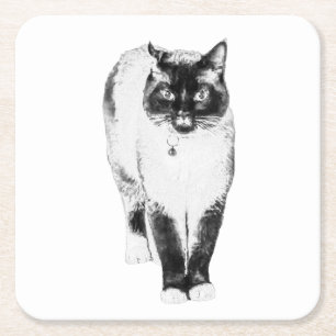 Royal Presence Square Paper Coaster