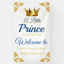 Royal Prince Baby Shower Banner