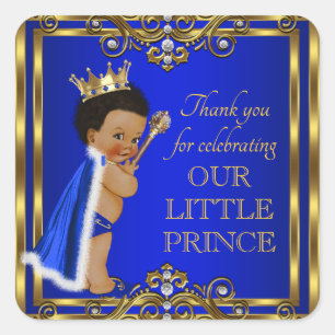 Royal Prince Baby Shower Favour Stickers