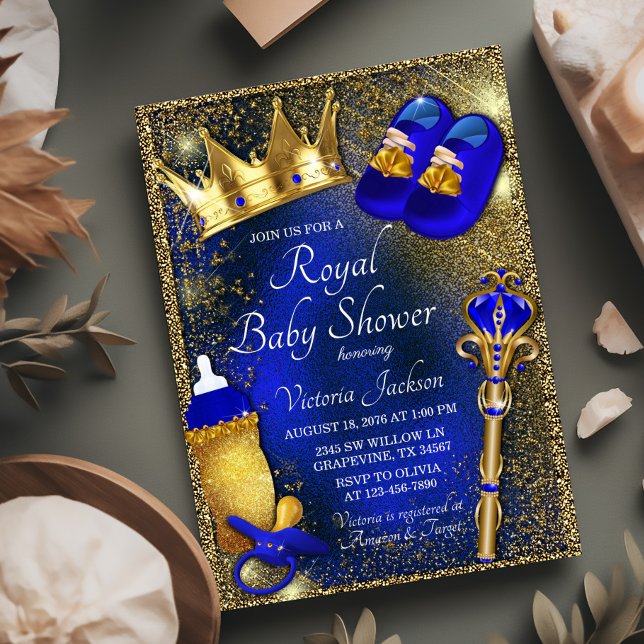 Royal Prince Baby Shower Invitation (Creator Uploaded)