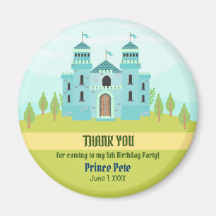 Royal Prince Boy Birthday Party Magnet
