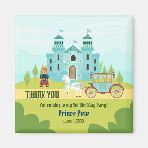 Royal Prince Boy Birthday Party Magnet